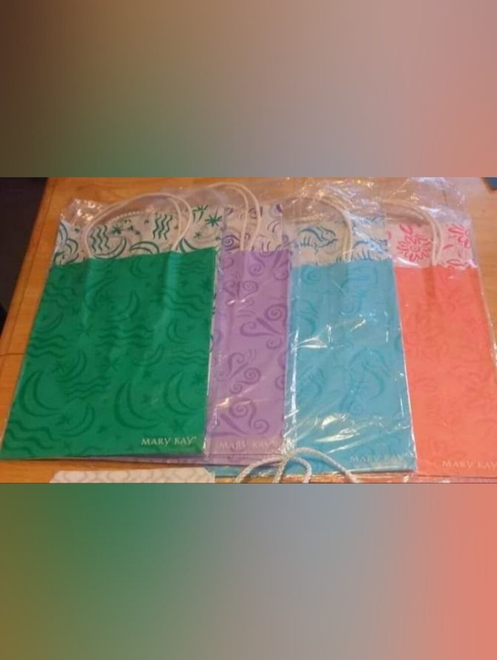 Four Count Gift  Bag bundle With tissue Paper